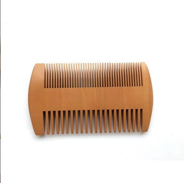 Wooden Beard Comb Double Sides Super Narrow Thick Wood Combs Pente Madeira Lice Pet Hair Tool