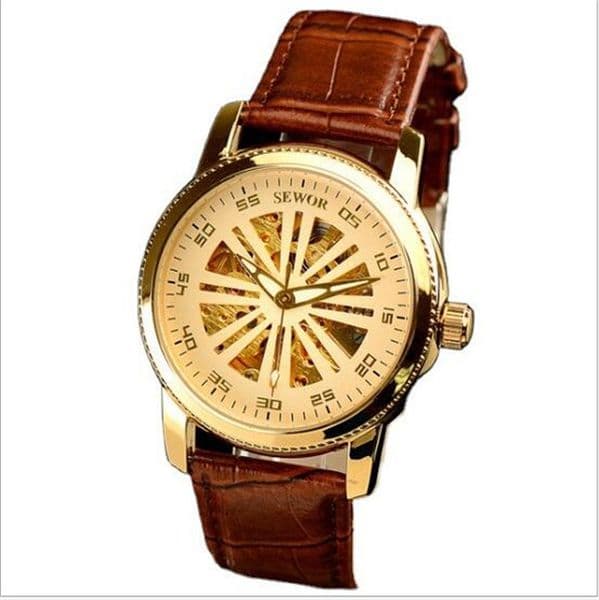 SEWOR mechanical watch Automatic movement watch leather belt men's casual fashion watch SEW04 thumbnail 2