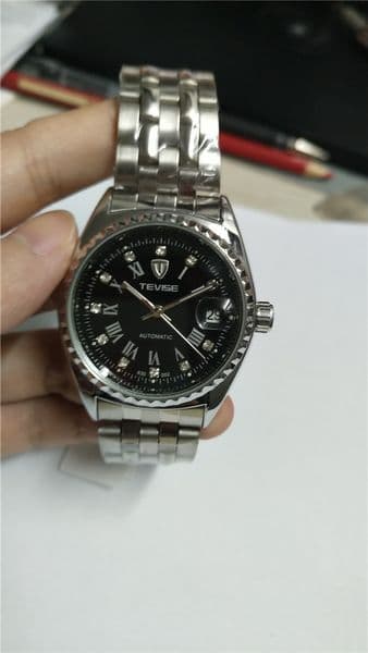 Fashion Style TEVISE men's watch Luxury mechanical automatic watch for men BLACK Face TE14