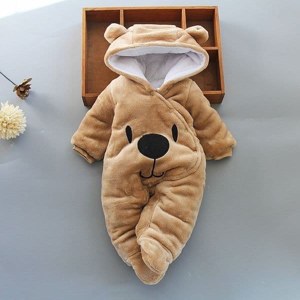 New Born Winter Warm Clothing 3 9 6 12 Month Baby Kids Boys Girls Cotton Newborn Toddler Infant Footies 210309