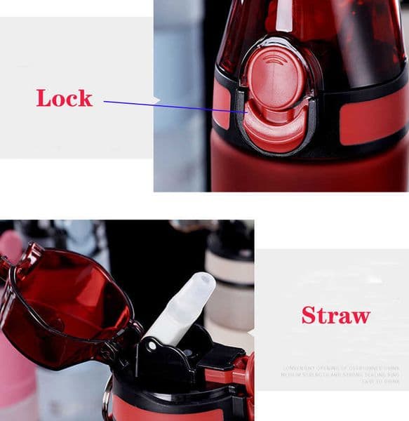 Luxury Designer Decor Sport Water Leakproof Shaker Drink Bottle Outdoor Travel Drinking Bottle Portable BPA room Free 211013 Decoration For
