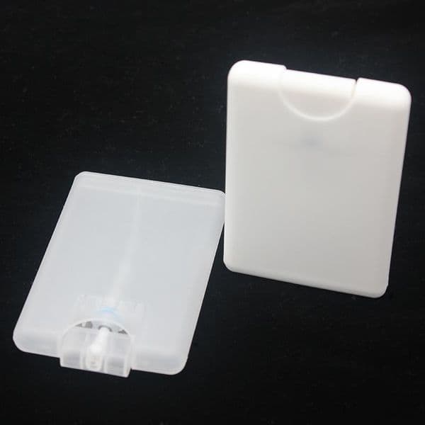 Card Shape Perfume Spray Bottles 20ml PP Plastic Empty Cosmetic Container Refillable Atomizer Perfumes Bottle