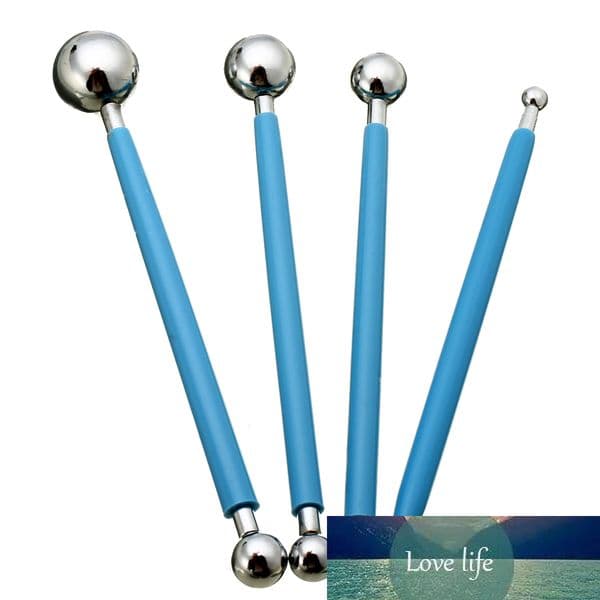 4Pcs Stainless Steel Modelling Ball Tools Fondant Cake Flower Decorating Ball Tool Set Mayitr Dessert Decorators