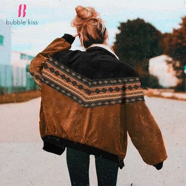 Women Vintage Cotton Jackets Coats Autumn Fashion Clothes Print Outwear Loose Top Bohemian Long Sleeve Female Elegant Streetwear 220118