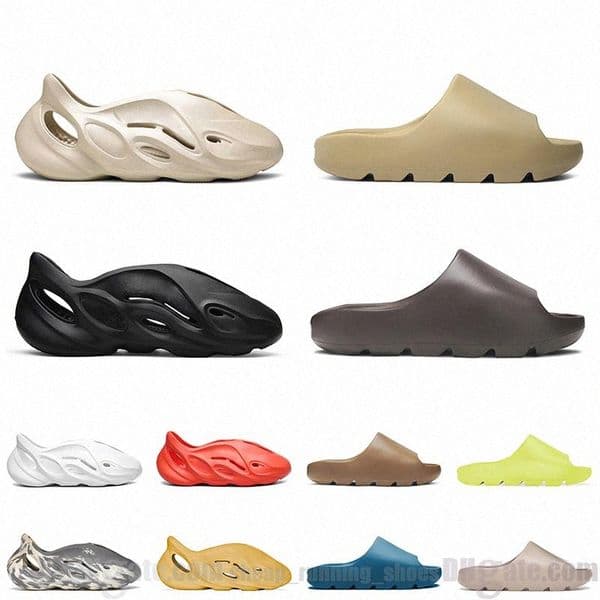 men women slide slipper desert sand core orange bone mens slides black white beach fashion slippers 59F5#