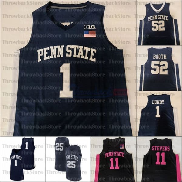 Custom Penn State Nittany Lions Basketball jerseys Seth Lundy Abdou Tsimbila DJ Gordon Caleb Dorsey Patrick Kelly