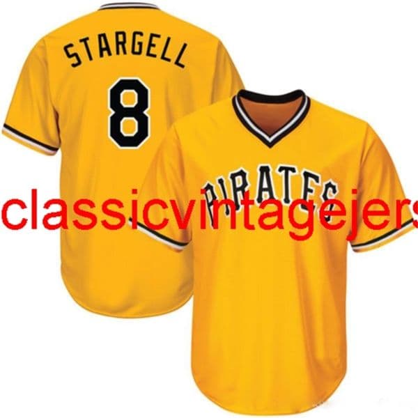 Willie Stargell #8 Baseball Jersey Embroidery Custom Any Name Number XS-5XL 6XL