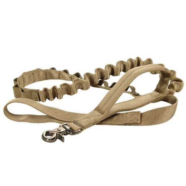 Heavy Duty Bungee Dog Leash for Medium Large Breed Dogs, No Pull for Shock Absorption with Car Seat Belt, 2 Padded Handles 211006