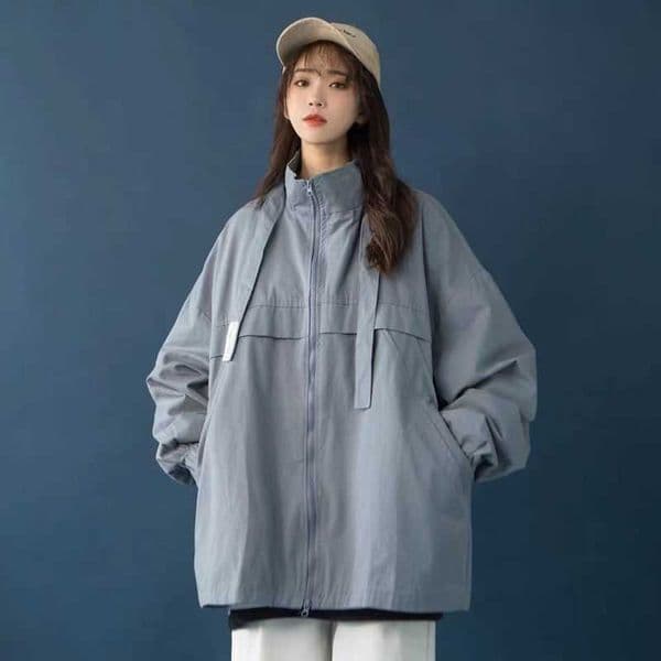 Spring baseball uniform jacket women Korean oversize student bf Harajuku techwear casual all-match cardigan coats streetwear top 210526