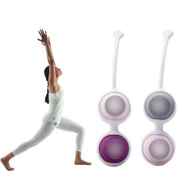 Eggs Silicone Kegel Balls Set Geisha Ben Wa Vaginal Vagina Tightening Exerciser Built in metal ball intimate Sex Toy for women 1124