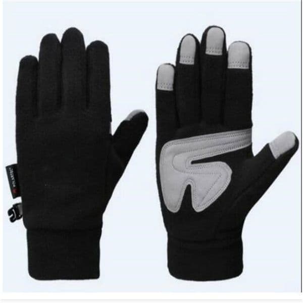 North Winter Letter Print Gloves Trendy A Windproof Warm Mittens Men Women Telefinger Touch Screen Gloves Outdoor Riding Fleece Glove