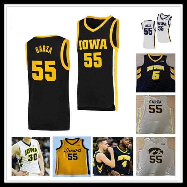 NCAA Iowa Hawkeyes College Basketball Jerseys Payton Sandfort Tony Perkins Ben Krikke Owen Freeman Josh Dix Patrick McCaffery Dasonte Bowen Kris Murray 4XL