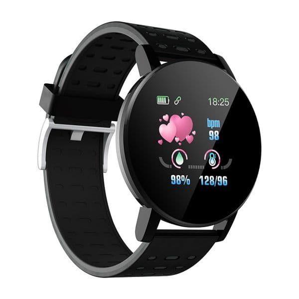 Authentic 119 PLUS Smart Watch Blood Pressure Heart Rate Monitor Wristband Fitness Tracker Waterproof Remote Control Bracelet with Retail Box