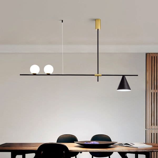 Nordic dining room pendant lights modern minimalist creative personality light study lamp long dining table bar pendant lamps