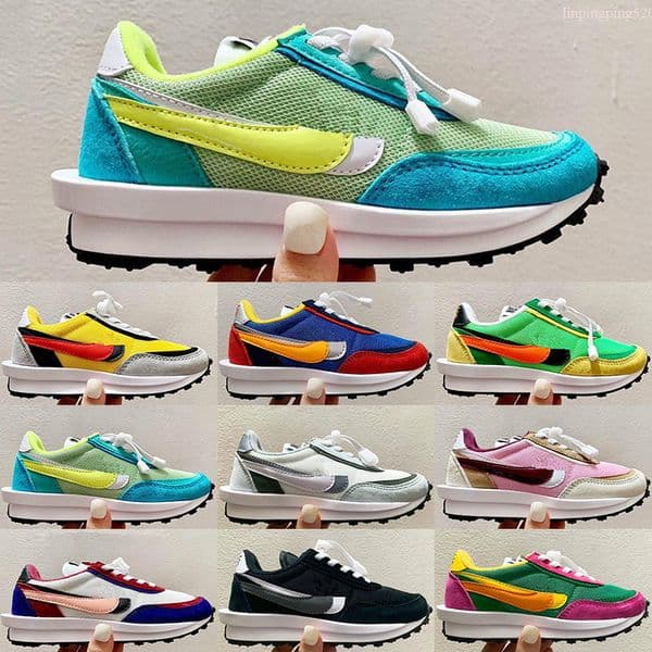 Pegasus SP LDWaffle Running Shoes Men Women LDV Waffle Sail Sport Fuchsia Light Bone Game Royal Fashion Big Kids Sneakers Size 26-35