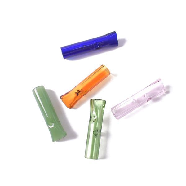 Thick Glass Filter Tube Tip Colourful Smoking Accessories For Dry Herb Tobacco Holder Easy To Carry And Clean In Stock