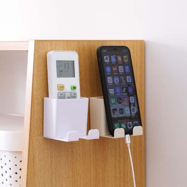 Storage box for mobile phone holder of remote wall suspension controller no suitable bore switch for living room, bedroom, wc, etc.