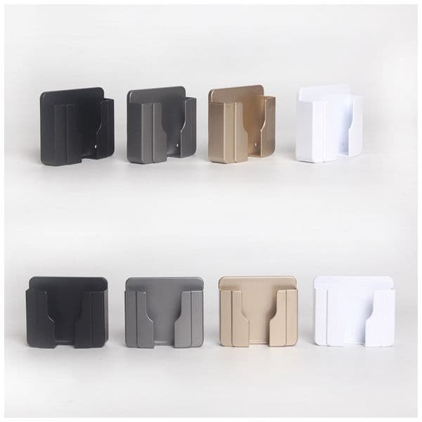 High Quality Multifunctional Wall Mounted Mobile Phone Charge Holders Smartphone CellPhone Charging Bracket Holder Stable Fixed Mounts Adhesive Shelf