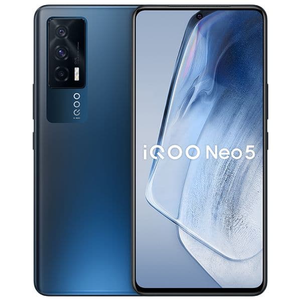 Original Vivo iQOO Neo 5 5G Mobile Phone 8GB RAM 128GB 256GB ROM Snapdragon 870 48MP NFC 4400mAh Android 6.62" AMOLED Full Screen Fingerprint ID Face Wake Smart Cell Phone
