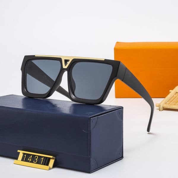 MILLIONAIRE Sunglasses for men women full frame Vintage1431 1.1 sunglasses for unisex Shiny Gold Hot sell Gold plated Top quality