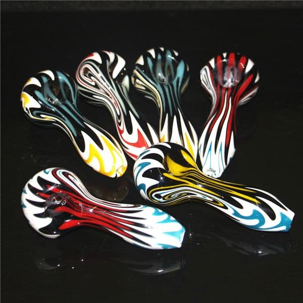 Hookah Glass Pipes Smoking Tobacco Hand Spoon Pipe Bubbler bong