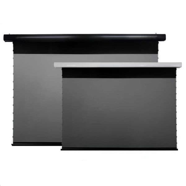 Tab Tensioned Electric Drop Down 4K laser TV projector screen PET Crystal ALR UST projection screens