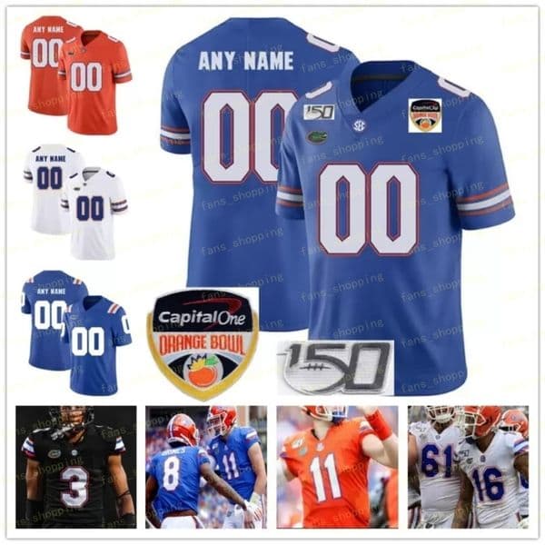 Florida Gators Football Jersey Emory Jones Anthony Richardson Dameon Pierce Kyle Trask Kyle Pitts Aaron Hernandez Tim Tebow Emmitt Smith Toney Dexter Percy Harvin