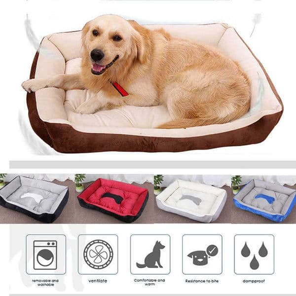 Bone Pet Bed Warm Pet bed linen For Small Medium Large Dog Soft Pet Bed For Dogs Washable House For Cat Puppy Cotton Kennel Wash 211009