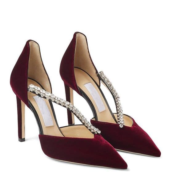 Exquisite Bee Crystal Embellishment Pointed-toe Sandals Shoes Women's Pumps Lady High Heels Weedding Party Bridal With Box,eu35-43