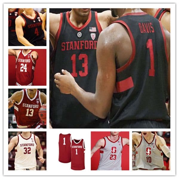 Custom Ncaa Stanford College Basketball Jerseys Max Murrell Harrison Ingram Jaiden Delaire Maxime Raynaud Spencer Jones Michael O'Connell Noah Taitz Isael Silva