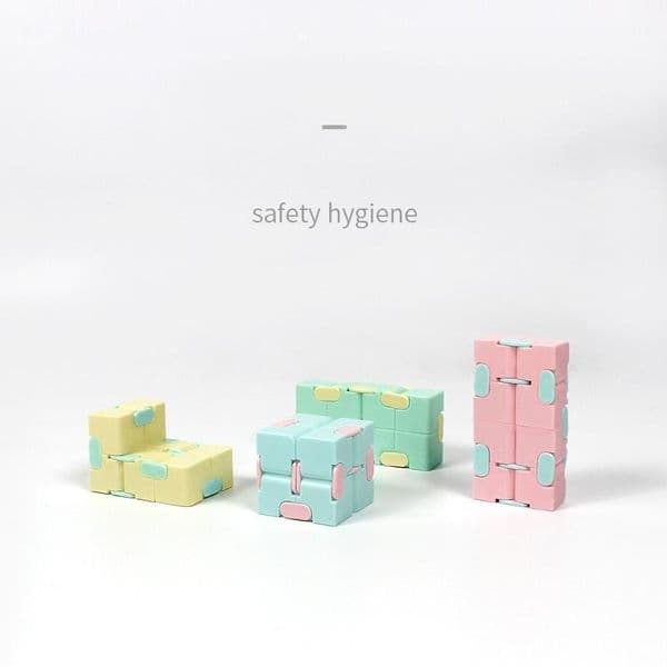 decompression Toy Macaron 6 color mixed plastic cube Anti-anxie infinite upgrade frosted decompressions artifac Y260515