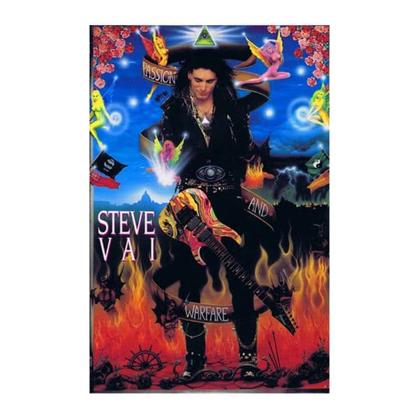 Steve Vai Passion And Warfare Poster Painting Print Home Decor Framed Or Unframed Photopaper Material