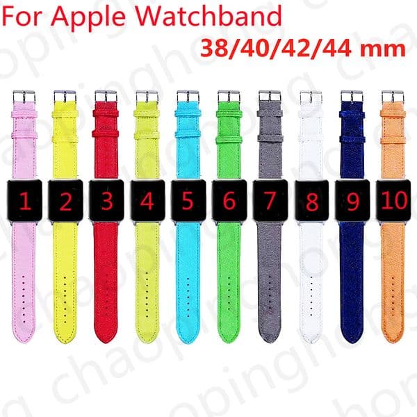 Designer Apple Watch Bands 49mm Smart Straps for apple watch series 9 8 3 4 5 6 7 38MM 42MM 44mm 45mm iwatch bands Color Leather Original Monogram Armband ap Watchbands