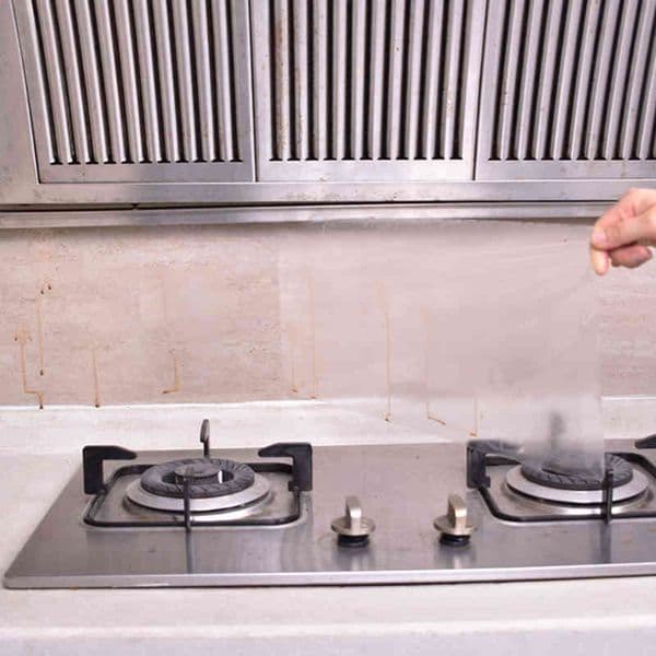 Oil Proof PET/Aluminum Foil Kitchen Accessories Anti-fouling 1Pcs Wall Stickers Self Adhesive Gold/Silver Multi Purpose