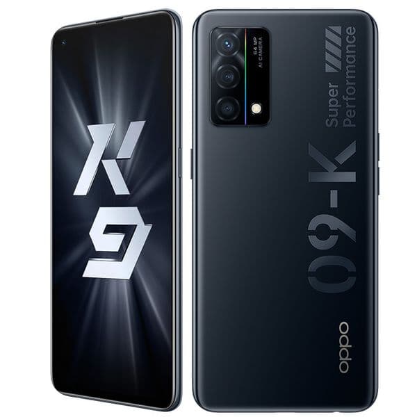 Original Oppo K9 5G Mobile Phone 8GB RAM 128GB 256GB ROM Snapdragon 768G Octa Core 64.0MP 4300mAh Android 6.43 inch AMOLED Full Screen Fingerprint ID Smart Cellphone