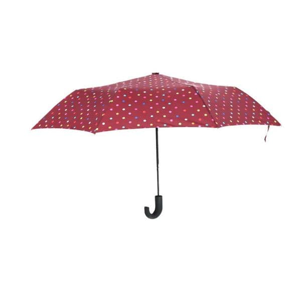 Three Folding Wave Point Windproof Travel Rain Umbrella Women Men Parasol with Golf Handle Umbrellas