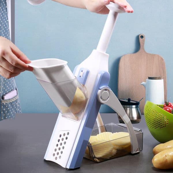 New Multifunctional Vegetable Slicer 5 In 1 Mandoline Fruit Cutter Potato Carrot Grater Chopper Peeler Kitchen Accessories Tool 210318