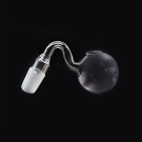 Clear Thick Pyrex Glass Oil Burner pipe hookah 40mm big ball oil bowl 14mm male For Water Pipes Bong
