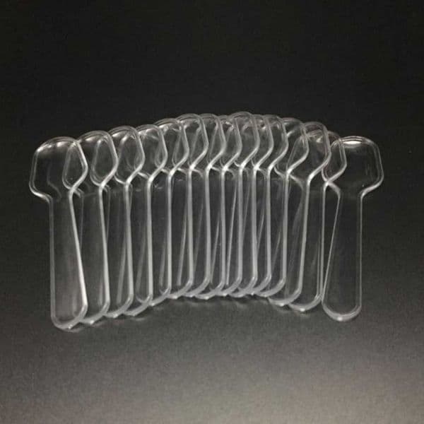 Small! 4000 Pieces 7.5cm Wrapped Disposable Spoons Plastic Spoon Pudding Ice Cream Cake Biscuits Spoons Gelato Yogur