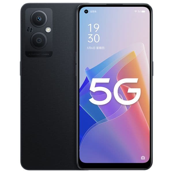 Original OPPO A96 5G Mobile Phone 8GB RAM 128GB 256GB ROM Octa Core Snapdragon 695 48MP HDR 4500mAh Android 6.43" AMOLED Full Screen Fingerprint ID Face Smart Cell Phone