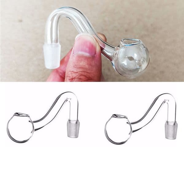 10mm Male joint Oil Burner Glass Pipe Clear glass bowls Hookah Shisha Bongs Adapter Tobacco Bowl Thick Pipes Transparent Pyrex Smoking Tubes for Smokers Wholesale