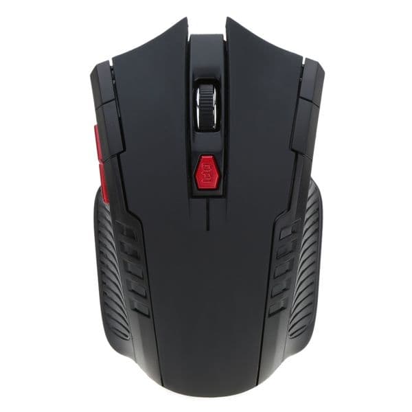 Wireless Gaming Mouse for Gamer PC Computer Mice Laptop Game 6 Buttons 2400DPI Adjustable Optical 2.4GHz with USB receiver