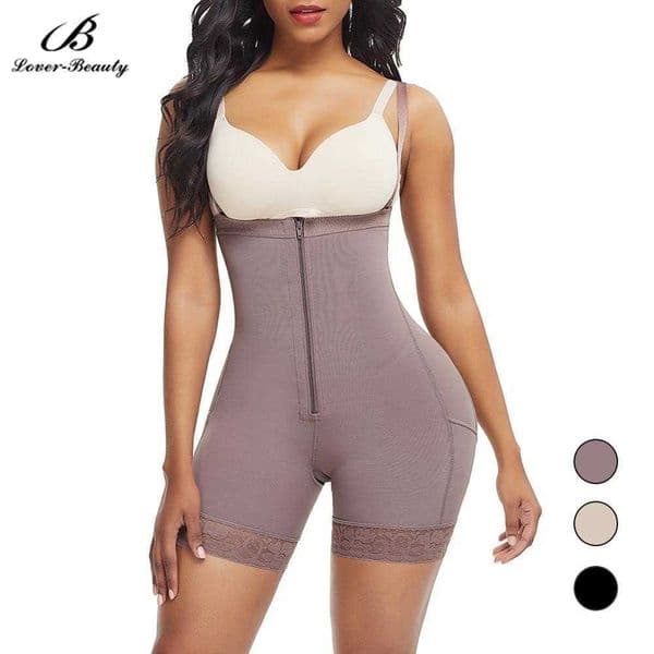 Lover Beauty Plus Size Shapewear Butt lifter Bodysuits Waist Trainer Corset Tummy Control Panties Women Postpartum Body Girdle T200824