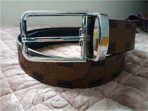 High quality fashionable men women spuare needle buckle belt black and brown wear comfortable without box
