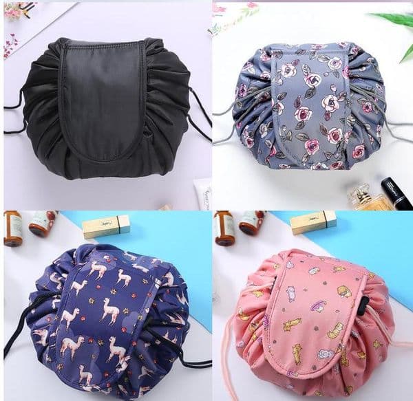 Magic Drawstring Cosmetic Bag Travel Organizer Lazy Make up Cases Beauty Makeup Pouch Toiletry Kit Tools Wash