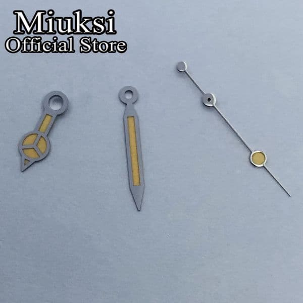 silver yellow hands green luminous hands fit NH35 NH36 ETA 2824 2836 Miyota 8215 8205 821A Mingzhu DG 2813 3804 movement