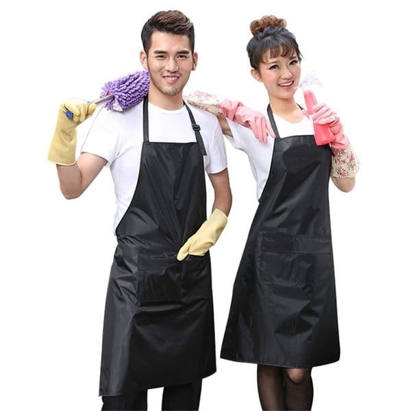 Waterproof Rubber Vinyl Apron Lab Work Butcher Dog Grooming Cleaning Fish Industrial Chemical Resistant Plastic work smock 211222