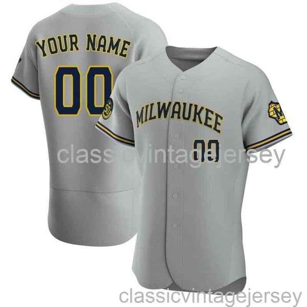 Gray Custom Name and Number Baseball Jersey XS-6XL Stitched baseball Jersey