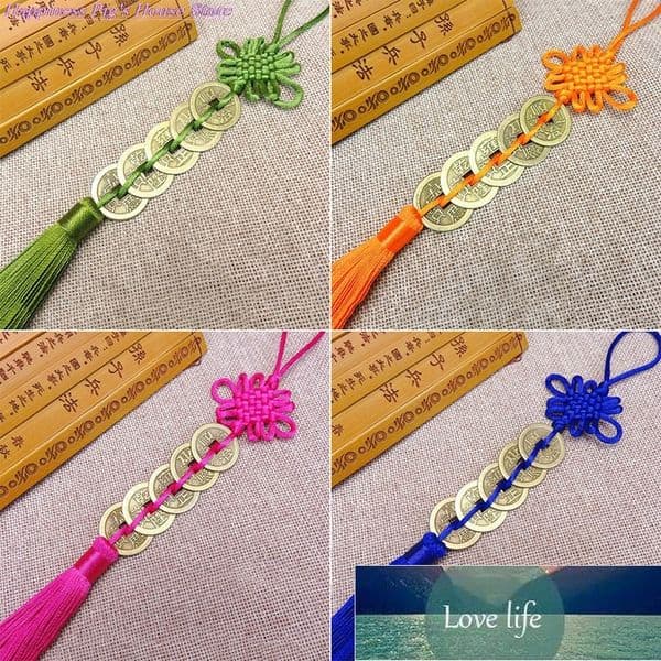 Symbol Good Fortune Attract Wealth & Good Luck Coins Home Decor Chinese Lucky Feng Shui Car Mirror Pendant Lucky Charm