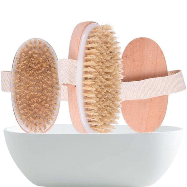 2026 Dry Skin Soft Natural The Wooden perfume Bath Shower Bristle Brush SPA Body cologne Brushs Without Handle Free Shipping